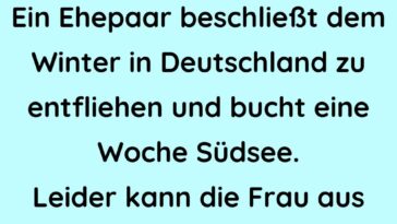 Ein Ehepaar beschließt dem Winter in Deutschland