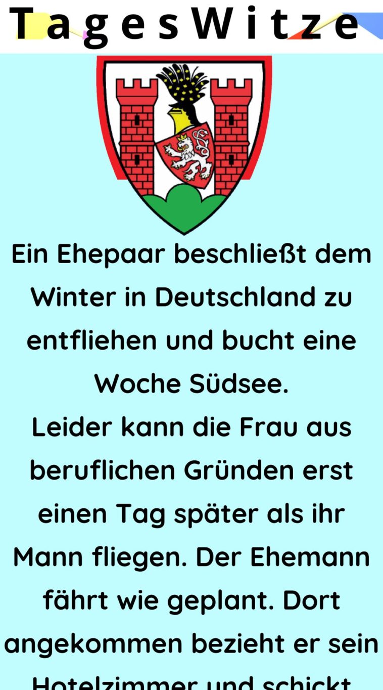 Ein Ehepaar beschließt dem Winter in Deutschland