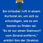 Ein Urlauber ruft in einem Kurhotel an