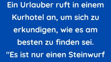 Ein Urlauber ruft in einem Kurhotel an