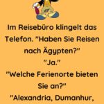 Im Reisebüro klingelt das Telefon