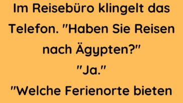 Im Reisebüro klingelt das Telefon