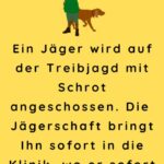 Ein Jäger wird auf der Treibjagd