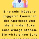 Eine sehr hübsche Joggerin kommt