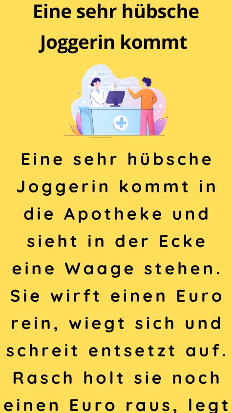 Eine sehr hübsche Joggerin kommt