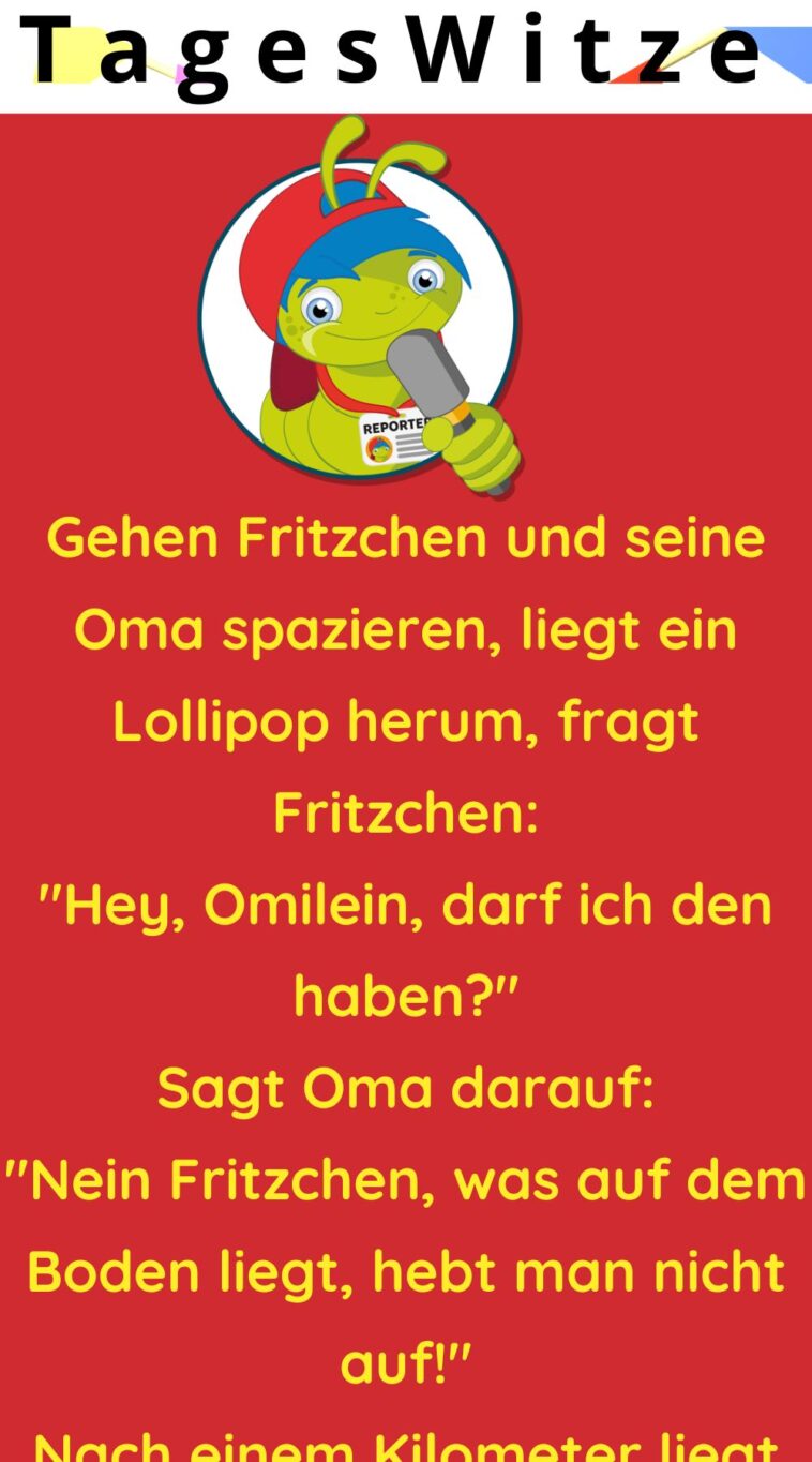 Gehen Fritzchen und seine Oma spazieren