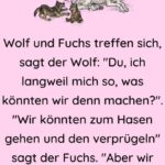 Wolf und Fuchs treffen sich