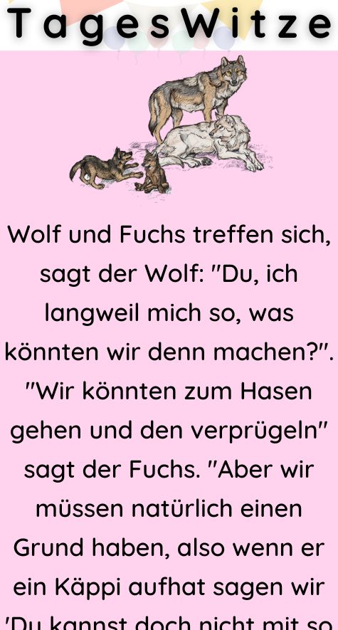 Wolf und Fuchs treffen sich