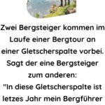 Zwei Bergsteiger kommen im Laufe einer Bergtour