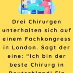 Drei Chirurgen unterhalten sich auf einem