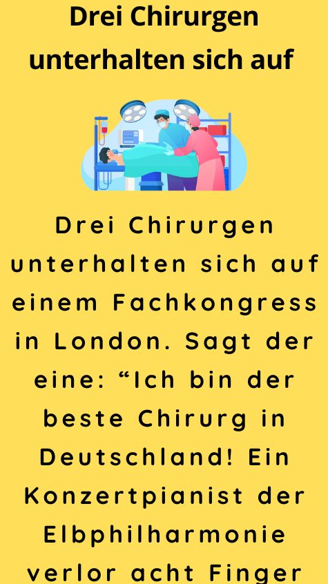 Drei Chirurgen unterhalten sich auf einem