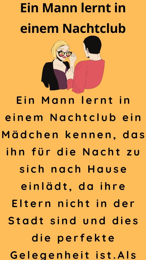 Ein Mann lernt in einem Nachtclub