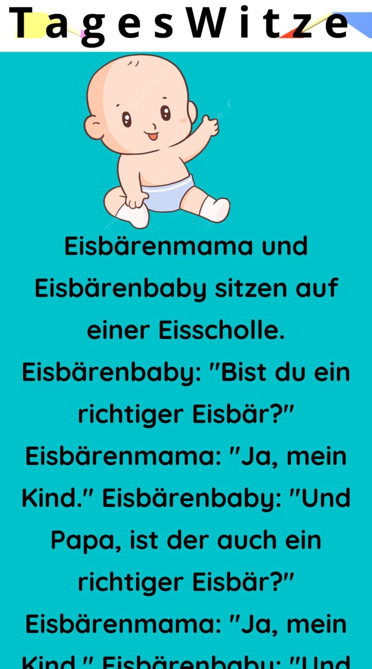 Eisbärenmama und Eisbärenbaby sitzen