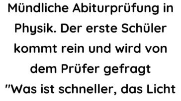 Mündliche Abiturprüfung in Physik