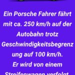 Ein Porsche Fahrer fährt mit