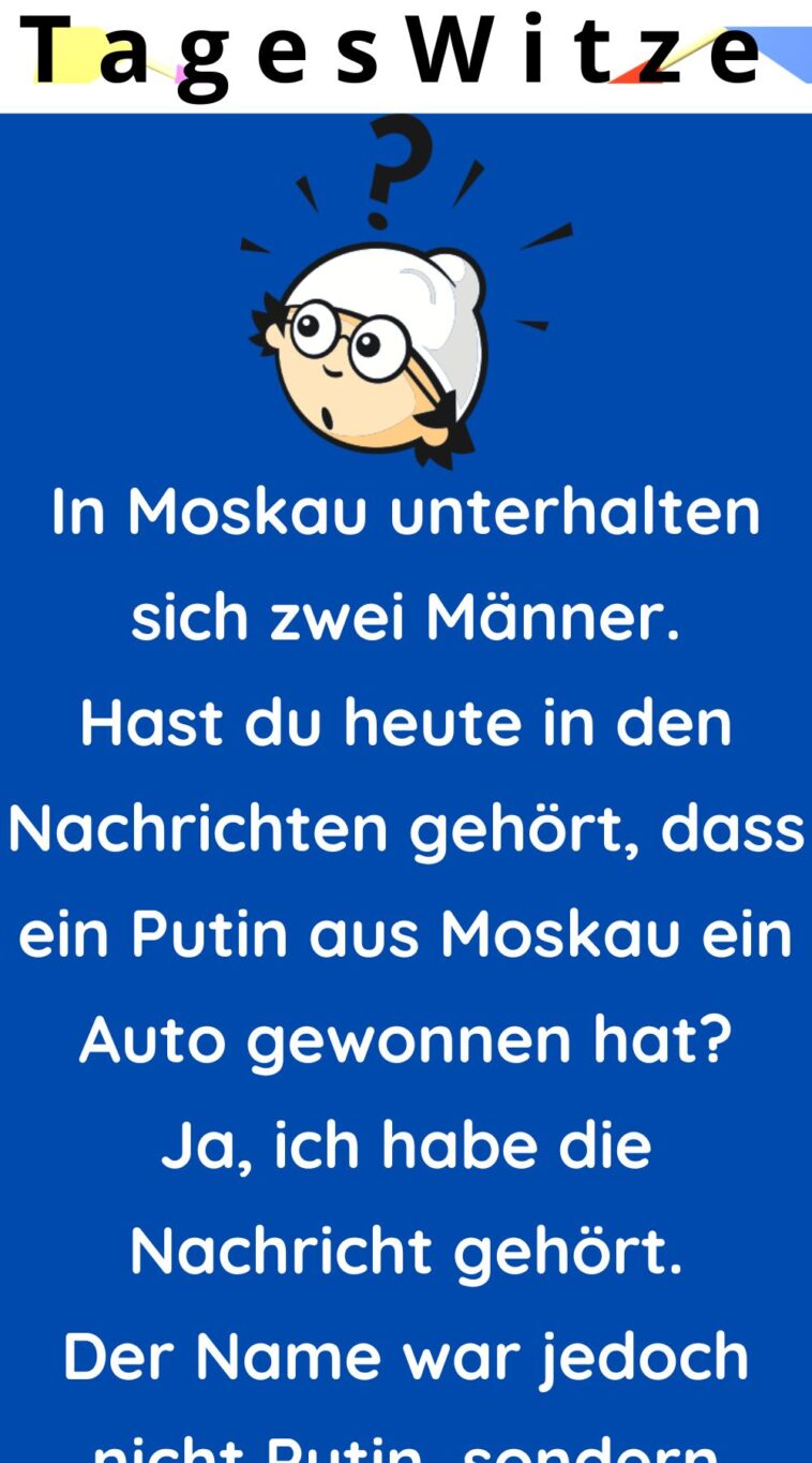 In Moskau unterhalten sich zwei Männe