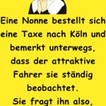 Eine Nonne bestellt sich eine Taxe nach