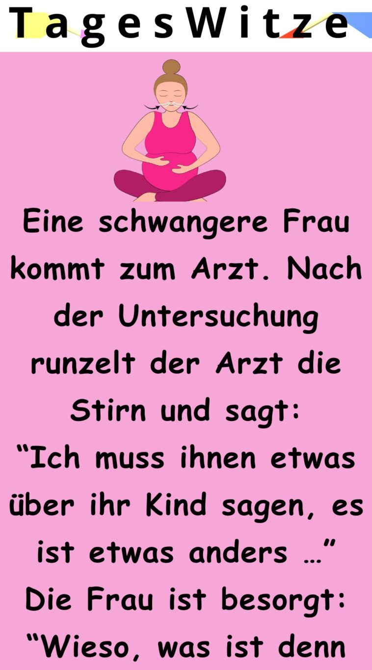 Eine schwangere Frau kommt zum Arzt