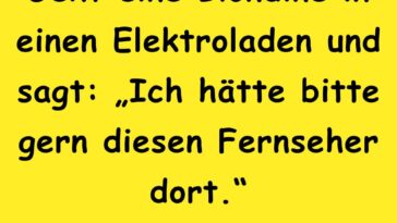 Geht eine Blondine in einen Elektroladen und sagt