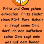 Fritz und Oma gehen einkaufen