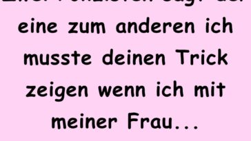 Zwei Polizisten sagt der eine zum anderen