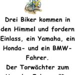 Drei Biker kommen