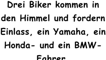 Drei Biker kommen