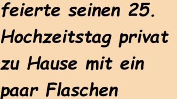 Ein Liebespaar feierte seinen 25