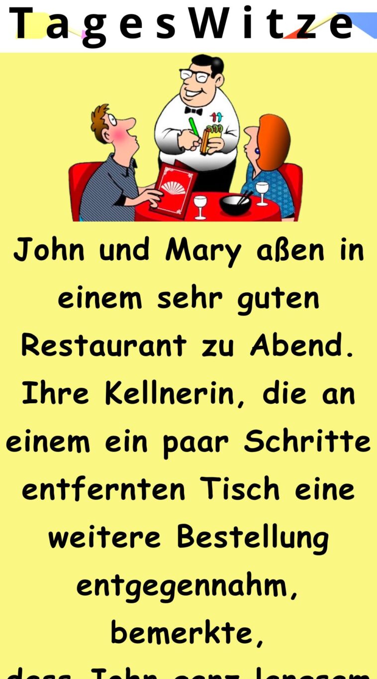 John und Mary aßen zu Abend