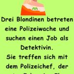 3 Blondinen betreten eine Polizeistation