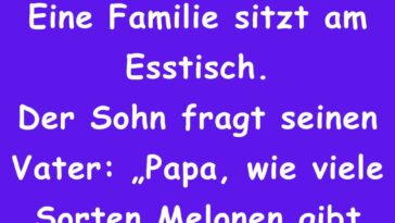 Eine Familie sitzt am Esstisch