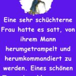 Eine sehr schüchterne Frau