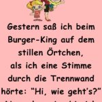 Gestern saß ich beim Burger-King auf dem stillen Örtchen