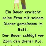 Ein Bauer erwischt seine Frau mit seinem