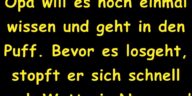 Opa will es noch einmal wissen und geht in den Puff